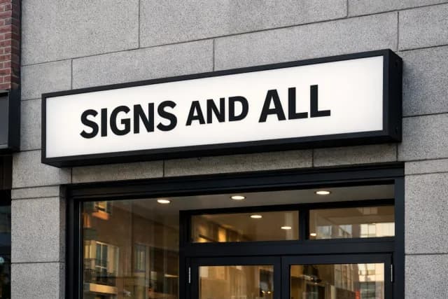 Backlight Signs — day