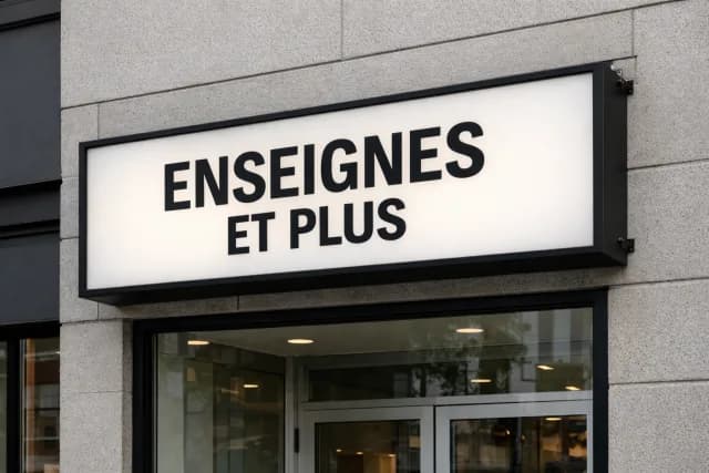 Enseignes rétroéclairées — day