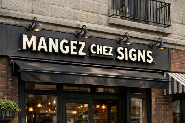 Enseignes de restaurant — day